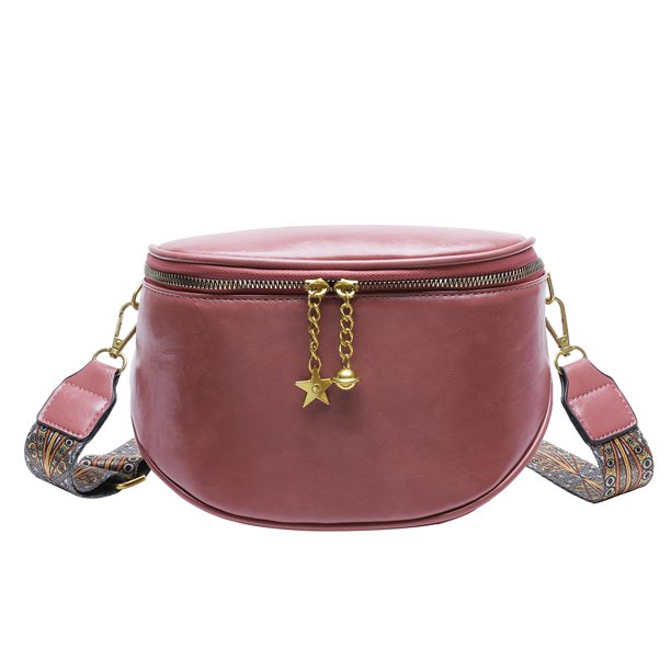 Bolso De Hombro Bolso La correa del pecho de la PU de la moda empaqueta la cremallera de los de Crossbody del cuero de la cera del aceite para el viaje
