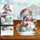 thumbnail image 2 of (LL101) Adornos Pintura Diamantes Adornos Ambiente Navideño Muñeco Nieve Invierno (Diamante Brillante Una Cara + Diamante Forma Especial) Video, 2 of 9