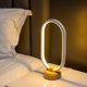 thumbnail image 4 of Lámpara de escritorio moderna Lámpara de mesa de madera LED, luz nocturna junto a la cama del dormitorio, iluminación LED regulable, decoración creativa del hogar, regalo único para calentar, 4 of 5