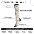 thumbnail image 3 of Lsque Cute Cow Pattern Sport Compression Socks for Men & Women 15-20 mmHg Knee High Nurse Pregnant Running Medical and Travel Athletic, 3 of 6