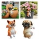 thumbnail image 4 of Figuritas De Perros Bonitos Maceta Colgante Hugger Figura De Cachorro De Resina Jarrón Hugger Adorno Divertido Pug Maceta Colgante Para Decoraciones De Jardín, 4 of 5
