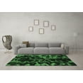thumbnail image 3 of Ahgly Company Indoor Square Abstract Emerald Green Modern Area Rugs, 4' Square, 3 of 4