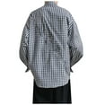 thumbnail image 5 of BVnarty Plaid Shirts for Men Casual Plaid Long Sleeve Shirt with Pockets, Lightweight Turndown Collar Button-Up for Daily Wear, Fall/Winter Style, 5 of 5
