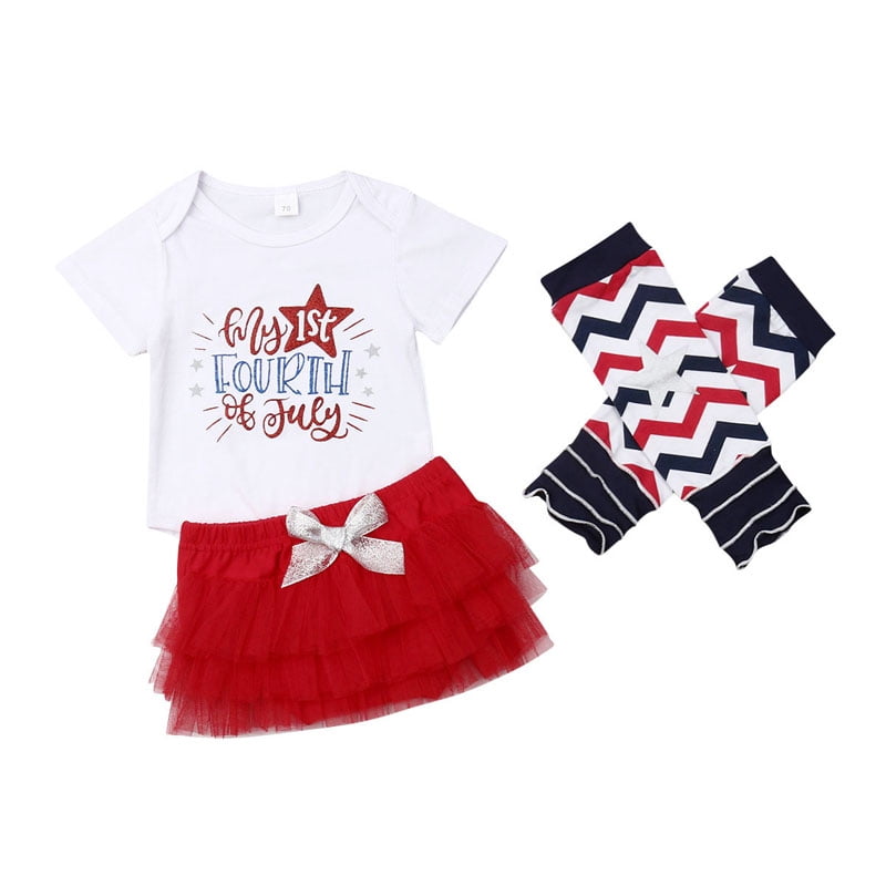 baby girl 4th of july romper