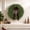 C-1PC, variant on Burgundy Velvet Bow Cedar Wreath, Artificial Evergreen Wreath, Front Door Wall Mantel Seasonal Home Decor