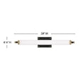 thumbnail image 6 of 24W Led Medium Bath Vanity In Transitional And Industrial Style-4.25 Inches Tall And 24 Inches Wide-Black/Heritage Brass Finish Hinkley Lighting, 6 of 14