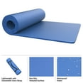thumbnail image 3 of Set of 2 Foam Sleeping Mats for Camping – 0.5-Inch Waterproof Sleep Pad Set with Carry Straps for Cots, Tents, or Sleepovers by Wakeman (Blue), 3 of 6