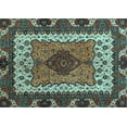 thumbnail image 1 of Ahgly Company Indoor Rectangle Abstract Light Blue Modern Area Rugs, 2' x 3', 1 of 4