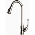 thumbnail image 1 of Dawn Kitchen AB50 3091BN Robinet de Cuisine à Levier Unique en Nickel Brossé avec Pulvérisateur Rétractable à Bouton-Poussoir, 1 of 1