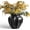 Distressed Iron Black, variant on LE TAUCI 9.3" Ceramic Vase, Artisan Large White Ceramic Vase for Modern Farmhouse Home Decor, Substantial & Stable, Handcrafted Flower Vase, Living Room & Dining Room Table Centerpiece, Rustic White