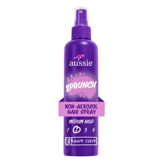 Aussie Sprunch Non-Aerosol Hairspray for Curly Hair, Strong Hold