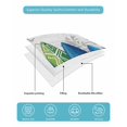 thumbnail image 5 of Quilts King Size Bedding Set, Rustic Beach Lightweight Quilted Comforter, Tropical Surfboard Palm Tree Wooden Grain Soft Reversible Bedspread Coverlet with Pillow Covers for All Season, 96" x 106", 5 of 7