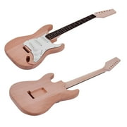 Unfinished Kit,Body Body Maple Rosewood 3 Pickups Body Maple Neck Kit Barrel Blank Barrel Blank Wooden Neck Rosewood 3 Wooden Body Unfinished Diy Kit Diy Kit Barrel Wotao Rusuo 2 Line Circles