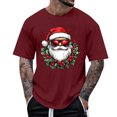 thumbnail image 1 of Tops para hombre, blusas y camisas de manga corta con cuello redondo para hombre, camiseta informal con cuello redondo y estampado para hombre, blusa de manga corta, blusa de poliéster para hombre, 1 of 4