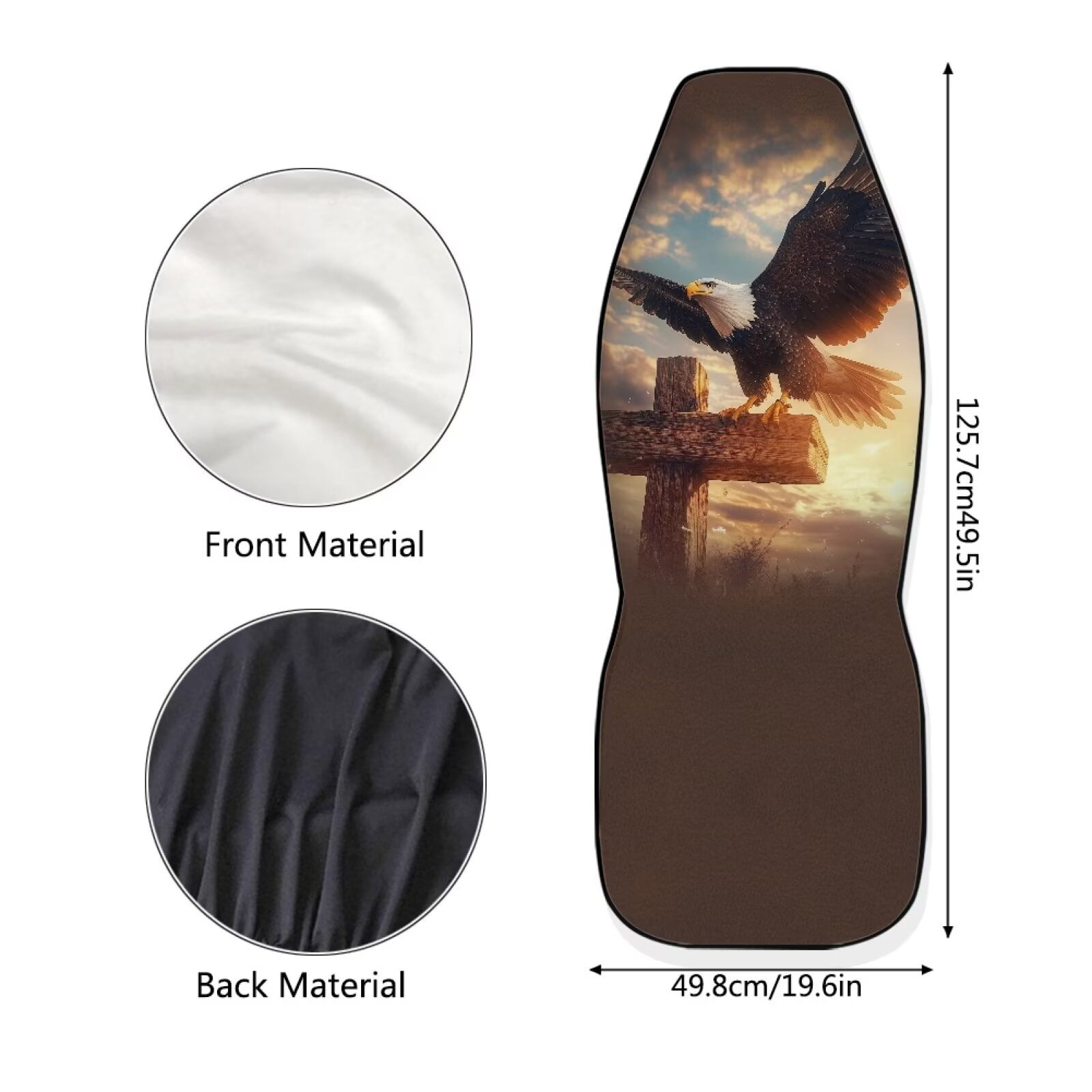 Binienty Brown Camo Print Car Seat Covers Front Seats Only Elastic Polyester Bucket Seat Covers Anti-Scratch Breathable Easy to Install Universal for Cars SUV/Trucks/Sedans