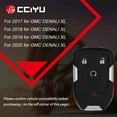 thumbnail image 5 of CCIYU 1 X Flip Key Fob Uncut Blade (SHELL CASE) 4 Buttons Replacement for GMC Acadia/ Terrain 2017-2020 with FCC: 13584513 / 13584512 / FCC HYQ1EA HYQ1AA, 5 of 6