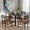 Black, variant on Barara King Dining Table, Kitchen Dining Table,35 Inch Round Dining Table with Rubber Wood Legs and Marble-textured Veneer Tabletop-White