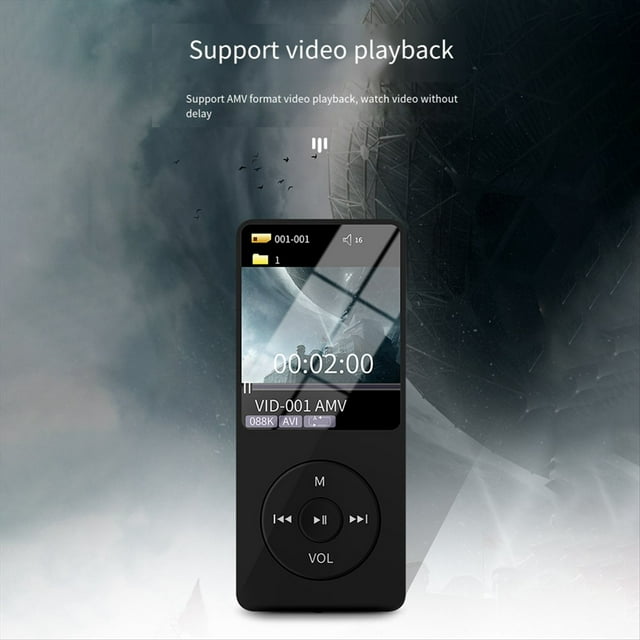 Reproductor MP4 MP3 Bluetooth 160X120Px Mini Estudiante Pantalla de 1,8 Pulgadas Tarjeta de Enchufe 64G Reproductor de Música Deportiva,B