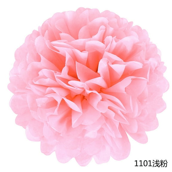 Tissue Paper Pompoms Flowers, Christmas and Wedding Decoration, Elegant DIY Party Decor Pink