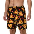 thumbnail image 2 of Fotbe Cartoon Pizza Men’s Swim Trunks Quick Dry Swim Shorts Board Shorts with Mesh Lining-X-Large, 2 of 9