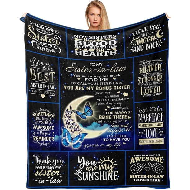 LHSHID Daughter Gifts from Stepmom Bonus Daughter Gifts Gift for Bonus Daughter Blanket Stepdaughter Gifts from Stepmom Bonus Daughter Birthday Gifts Gifts for Stepdaughter Blanket 50x60in