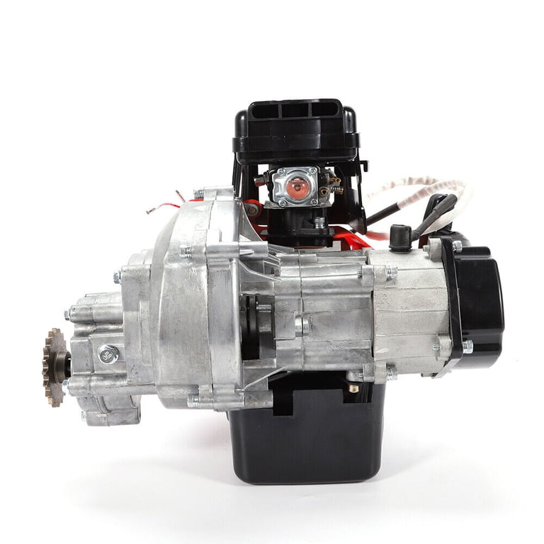 Begoniape 49cc 2-takt mini-motor aluminium dirtbike pitbike motor kit met transmissie en carburateur enkele cilinder motor motor voor 47cc/49cc pocket bike dirtbike ATV quad
