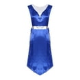 thumbnail image 3 of Alvivi Womens Lyrical Praise Dance Dress Sleeveless Metallic Shiny Tunic Worship Overlay Dresses Blue L, 3 of 8