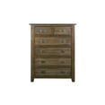 thumbnail image 2 of Crafters and Weavers Craftsman Mission 6-Drawer Solid Wood Dresser in Walnut, 2 of 3