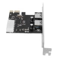 thumbnail image 1 of Expansion PCIe To USB3.0 Expansion Card 5Gbps 2 Ports 4Pin Power Plug And Play PCIe Controller Card For Win Desktop PC, 1 of 8