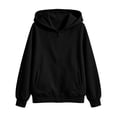 thumbnail image 6 of BVOFAR Hoodie for Women Zip Up Sweatshirts Fall Casual Hooded Jackets Lightweight Comfort Hoodies with Pockets Black XXL, 6 of 9