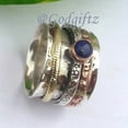 thumbnail image 7 of Lapis Lazuli Spinner Ring: 925 Sterling Silver Meditation Fidget Ring, 7 of 7