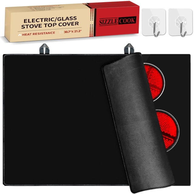 Protector para estufa Nardea SizzleCook, tamaño grande, 30 pulgadas, negro
