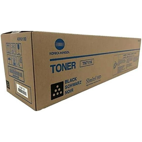 OEM Konica Minolta A3VU130 TN711K Black Toner Cartridge Bizhub C654 C654e C754 C754e
