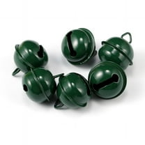 Namzi Jingle Bells, 22mm 60pcs Craft Bells for DIY Holiday Decoration, Musical Party, Home, Festival, Wedding,Dark Green