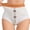 Orange, variant on Bloomae Women's High Waisted Underwear Slightly Tummy Control Cotton Girdle Panties Full Coverage Daily Ribbed Underwear Briefs with Lace Bow Decor