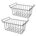 thumbnail image 1 of Wire Storage Freezer Baskets, Pantry Storage Stacking Baskets Large Wire Baskets Organizer, Household Metal Baskets Organizer With Handles For Kitchen Pantry Desk, 1 of 8