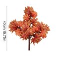 thumbnail image 3 of Artificial Branch Banyan Leaf Red Maple Leaf Indoor Fake Tree Ginkgo Leaf Plastic Branch Engineering Green Plant Branch Wholesale, 3 of 6