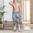 thumbnail image 3 of Cauagu Horses Running Through The Water Mens Pajama Pants Sleep & Lounge Pants,PJ Bottoms with Pockets-Small, 3 of 7
