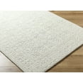 thumbnail image 2 of Hauteloom Yadid Boho Hand Woven Wool Natural Fiber Soft Area Rug - Traditional Floral Damask Carpet for Living Room, Bedroom, Dining Room - Sage, Light Green, Cream - 2' x 3', 2 of 6