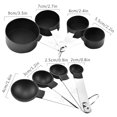 thumbnail image 2 of Boyijia Ensemble de 8 Pcs Tasses et Cuillères à Mesurer pour Cuisine avec Poignée en Acier Inoxydable Ustensiles de Cuisson comme Montré, 2 of 5