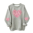thumbnail image 2 of hengsof Children'S Love Pattern Sweatshirt, Warm Long-Sleeved Top, Cute Printed Sweatshirt, Casual Loose Top, 2 of 6