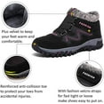 thumbnail image 2 of Womens Winter Snow Boots Warm Fur Lined Anti-Slip Ankle Booties Outdoor Walking Shoes Non-Slip Trekking Shoes, 2 of 9