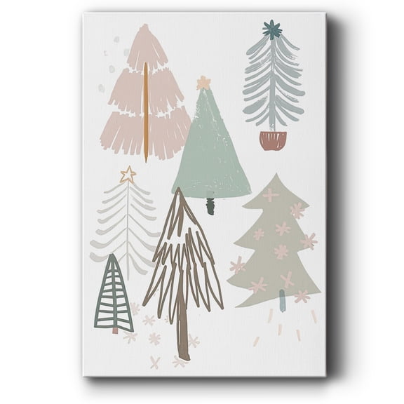 Christmas Tree Sketchbook Collection B- Gallery Wrapped Canvas
