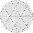 thumbnail image 1 of Ahgly Company Indoor Round Solid Gray Modern Area Rugs, 7' Round, 1 of 4