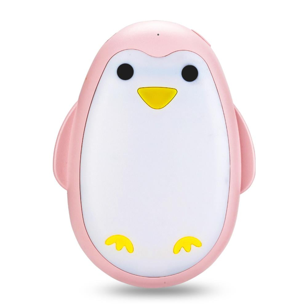 Rechargeable Hand Warmer for kids Power Bank USB Christmas Gift Pinguin 