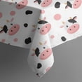 thumbnail image 5 of White Cow Head Dot Pattern Square Tablecloth,Waterproof Square Table Cover,Wipeable Spillproof Washable Table Cover for Home Kitchen Party Decor 42"X42"(107x107cm), 5 of 6