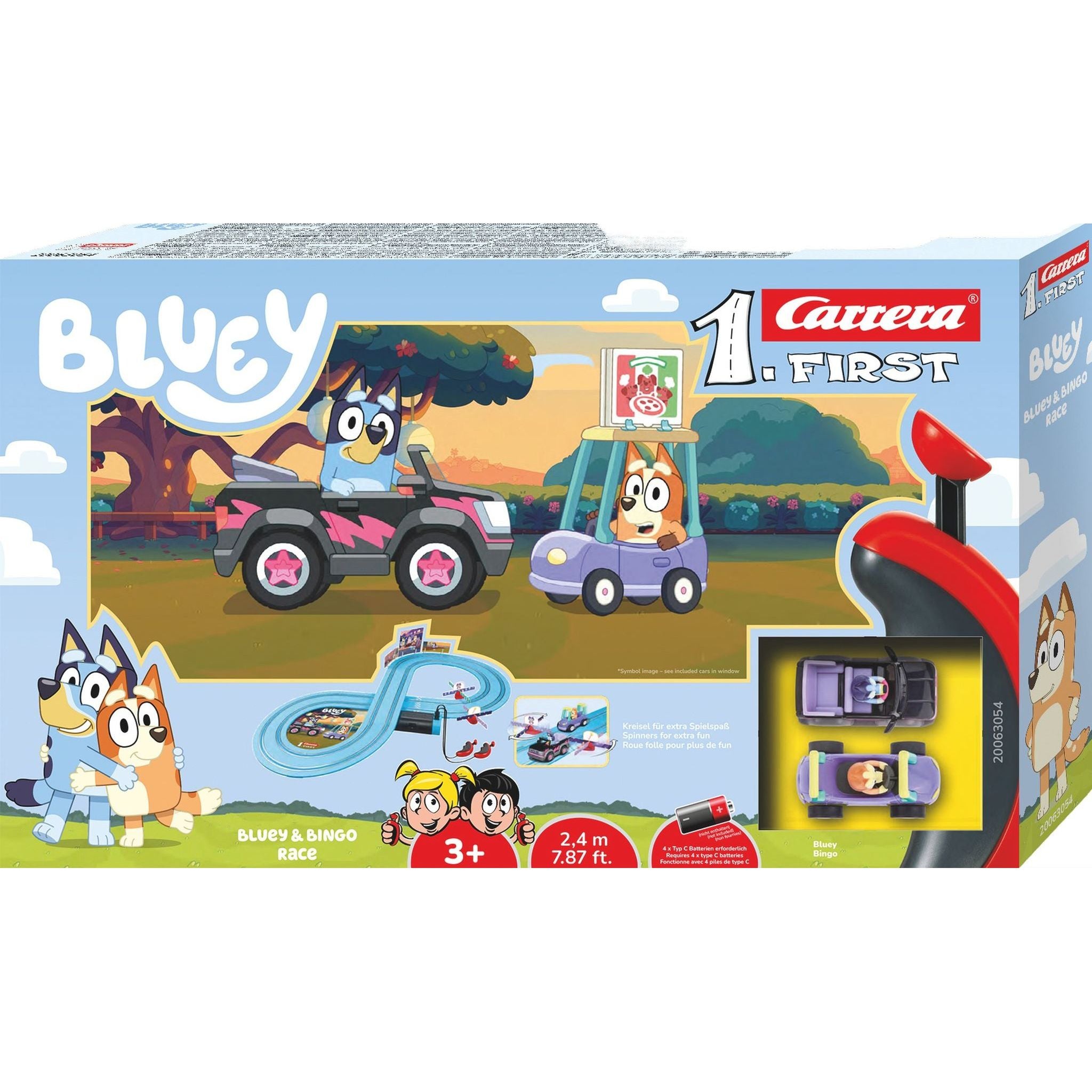 Carrera Bluey and Bingo Race Car Track Set