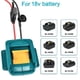 thumbnail image 2 of Adaptador de Arranque de Batería de Iones de Litio 18 V para Automóvil, Cables de Arranque para Automóvil, Cables de Refuerzo para Automóvil con Interruptor de Fusible para, 2 of 5