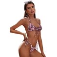 thumbnail image 3 of Maillot de Bain Bikini Triangle à Volants Froncé, 3 of 4