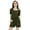 Olive Green, variant on Inkmeso Nightwear Set for Women Short Sleeve Sleepwear 2 Piece Shorts & Top Set Soft Loungewear